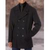 imageAndrew Marc Mens Burnett Melton Wool Pea Coat Jacket Ink Large