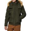 imageAndrew Marc Mens Legacy Short Quilted Inner Bib Attached Umbra Down Bomber with Hybrid Down FillForest