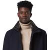 imageAndrew Marc Mens Softshell JacketBlue Heather Removable Fur Collar