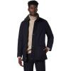 imageAndrew Marc Mens Softshell JacketBlue Heather Removable Fur Collar