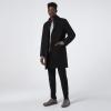 imageAndrew Marc Mens Wool CoatMid and Full LengthBlack Sheffield