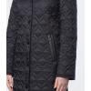 imageAndrew Marc Womens Long Quilted JacketQuilted Hooded Black