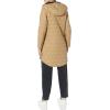 imageAndrew Marc Womens Long Quilted JacketQuilted Hooded Khaki