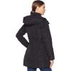 imageCole Haan Womens Taffeta Down Coat with Bib Front and Dramatic HoodBlack