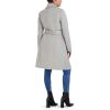 imageCole Haan womens Belted Wool Classically Elegant Coat for Yearround Style Standard and Plus SizeLight Grey