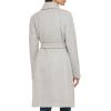imageCole Haan womens Belted Wool Classically Elegant Coat for Yearround Style Standard and Plus SizeLt Grey