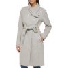 imageCole Haan womens Belted Wool Classically Elegant Coat for Yearround Style Standard and Plus SizeLt Grey