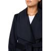 imageCole Haan womens Belted Wool Classically Elegant Coat for Yearround Style Standard and Plus SizeNavy