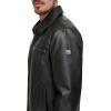 imageDOCKERS Mens James Faux Leather JacketBlack Modern Zip