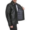 imageDOCKERS Mens James Faux Leather JacketBlack Modern Zip