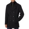 imageAndrew Marc Mens Burnett Melton Wool Pea Coat Jacket Charcoal Large