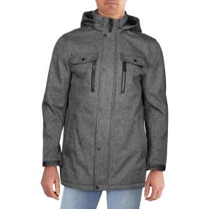 imageAndrew Marc Mens Rain JacketFour Pocket Grey