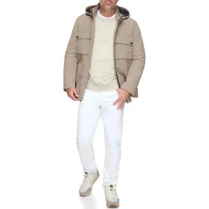 imageAndrew Marc Mens Rain JacketMid Length Brindle