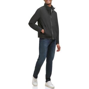 imageAndrew Marc Mens Softshell JacketBlack Camo Lining