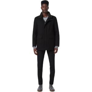 imageAndrew Marc Mens Softshell JacketBlack Removable Fur Collar