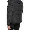 imageCalvin Klein Mens Snap Front Puffer JacketFleece Bib Deep Black