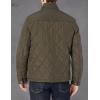 imageCole Haan Mens 28quot Tonal Mix Media Diamond With Faux Sherpa LiningOlive