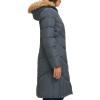 imageCole Haan Womens Long Taffeta Down with Chevron Quilt PatternGrey Black