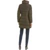 imageCole Haan Womens Mid Length Down Coat with Bib FrontForest