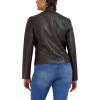 imageCole Haan Womens Zip Front Fully Lined Leather CoatDeep Espresso