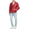 imageDKNY Mens Modern Motorcycle JacketModern Moto Red