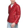 imageDKNY Mens Modern Motorcycle JacketModern Moto Red
