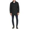 imageKenneth Cole Mens Double Breasted Bib PeacoatBlack