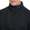 imageKenneth Cole Mens Double Breasted Bib PeacoatNavy
