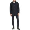 imageKenneth Cole Mens Double Breasted Bib PeacoatNavy
