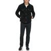 imageLevis Mens Faux Leather Classic Trucker JacketBlack Faux Suede
