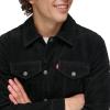 imageLevis Mens Faux Leather Classic Trucker JacketBlack Faux Suede