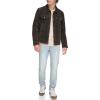imageLevis Mens Faux Leather Classic Trucker JacketDark Brown Faux Suede