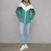 imageLevis Womens Nylon Color Block WindbreakerEmeraldWhite
