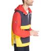 imageTommy Hilfiger Mens Retro Lightweight Taslan Hooded Popover Water Resistant Windbreaker JacketNavyYellowRed Crest Color Block