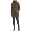 imageCole Haan Womens Mid Length Down Coat with Bib FrontForest