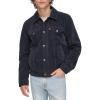 imageLevis Mens Faux Leather Classic Trucker JacketNavy Faux Suede