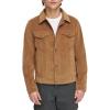 imageLevis Mens Faux Leather Classic Trucker JacketNew Cognac Faux Suede