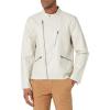 imageLevis Mens Faux Leather Motorcycle JacketOyster Asymmetrical