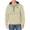 imageTommy Hilfiger Mens Performance Fleece Lined Hooded Popover JacketIce