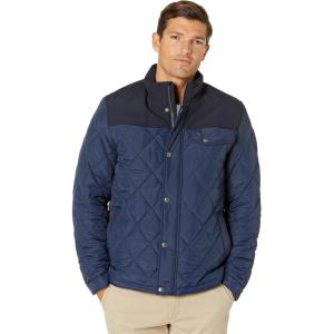 imageCole Haan Mens 28quot Tonal Mix Media Diamond With Faux Sherpa LiningNavy