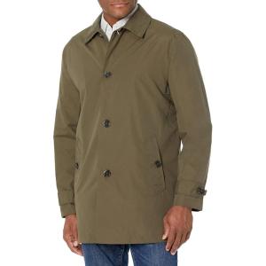 imageCole Haan Mens Classic Stand Collar Rain JacketOlive