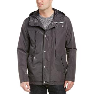 imageCole Haan Mens Hooded Rain JacketFog