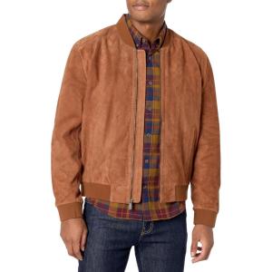 imageCole Haan Mens Suede JacketCognac