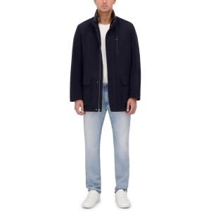 imageCole Haan Mens Wool Plush Car CoatNavy