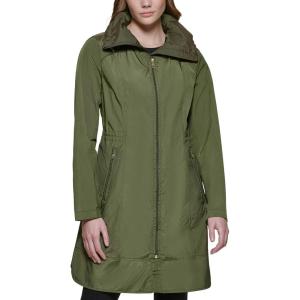 imageCole Haan Womens Travel Packable Rain JacketOlive