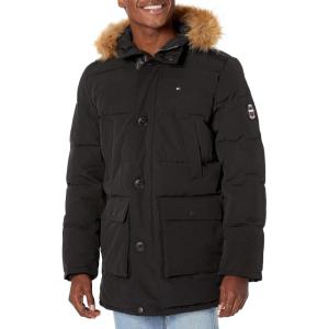 imageTommy Hilfiger Mens Arctic Cloth Heavyweight Performance ParkaBlackBlack