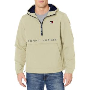 imageTommy Hilfiger Mens Performance Fleece Lined Hooded Popover JacketIce