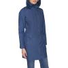 imageCole Haan Womens Packable Hooded Rain Jacket with BowCoastal Blue