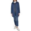 imageCole Haan Womens Packable Hooded Rain Jacket with BowCoastal Blue