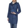 imageCole Haan Womens Packable Hooded Rain Jacket with BowCoastal Blue